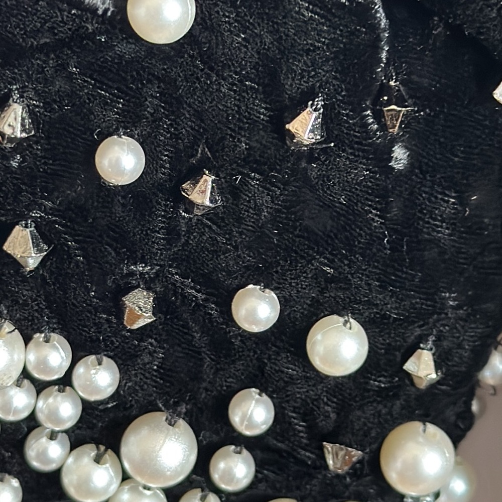 NWT Anthropologie Embellished Velvet Dress - Picture 13 of 14